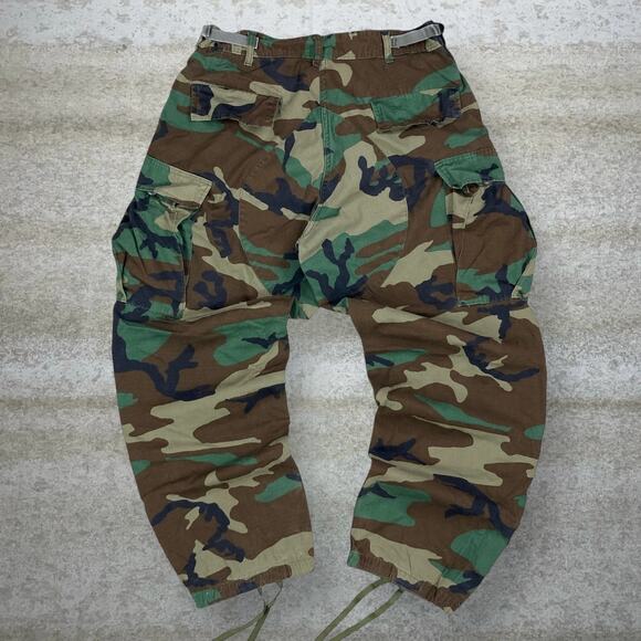 Military Other - Vintage Military Woodland Camo Tactical Pants Baggy Wide Leg Medium Regular 90s